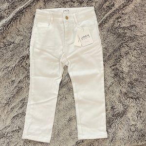 Jack Denim - White Denim Jeans with Adjustable Waist SIZE 6